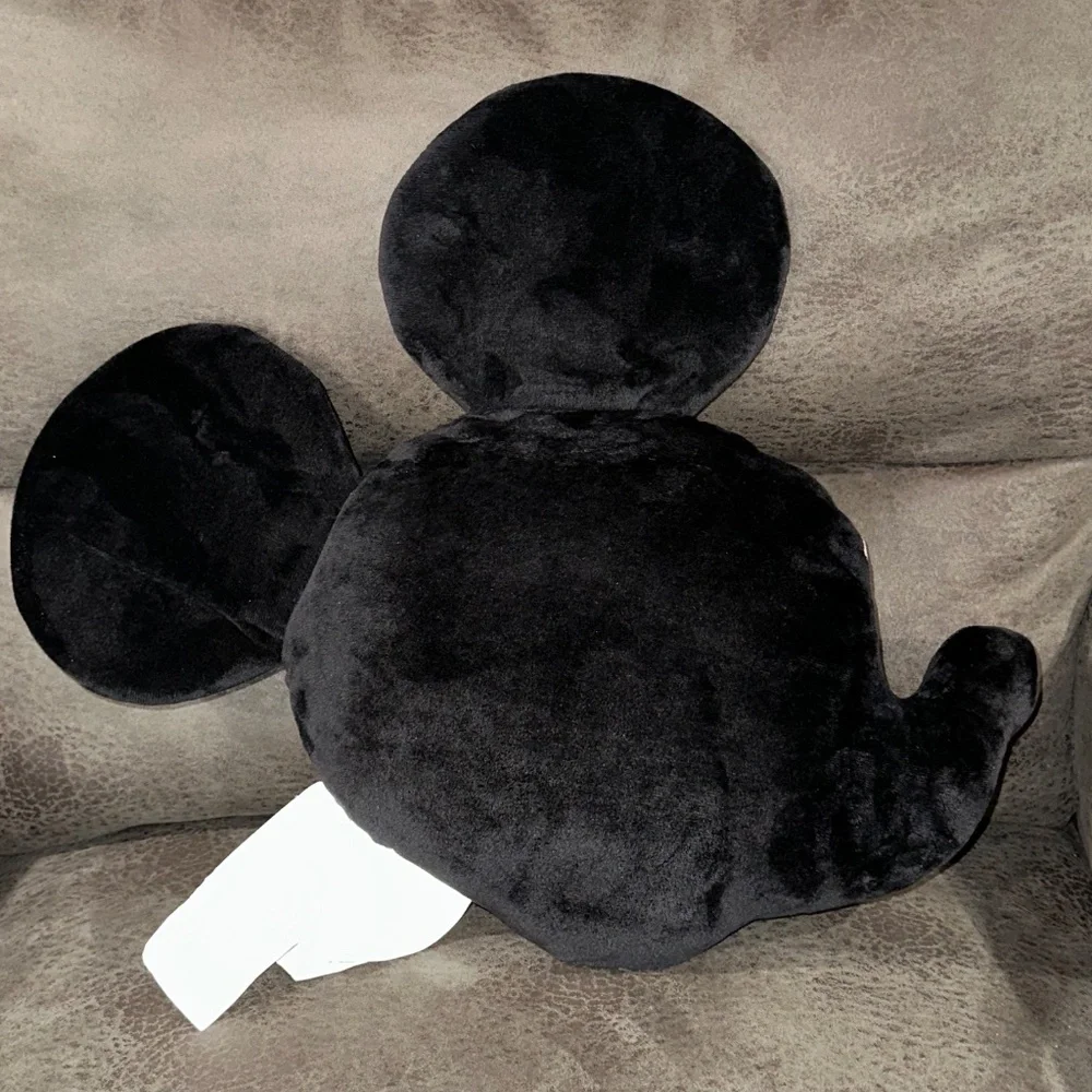 Disney Mickey Mouse Head Accent Pillow - Figural Kisses Lips NEW Valentines Day